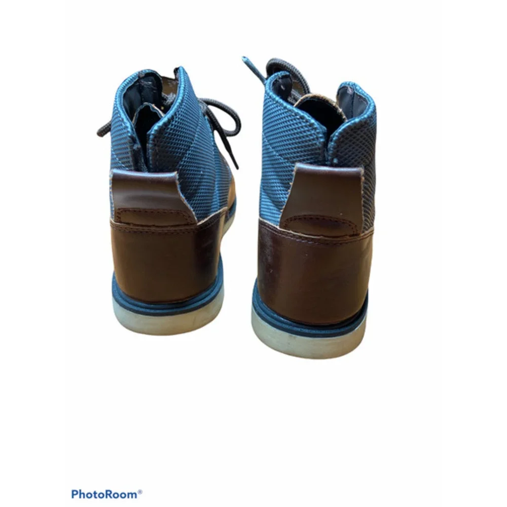 Levi’s Brown Leather and Gray Boots